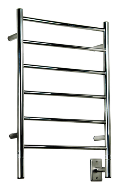 Towel Warmers & Drying Rails |  Model J Straight Drying Rack – 20-1/2″ (521mm)W x 31″ (787mm)H  – Hardwired (Polished Stainless Steel) Bath Towel Warmers & Drying Rails