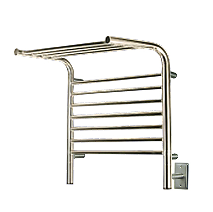 Towel Warmers & Drying Rails |  Model M Shelf Towel Warmer – 20-1/2″ (521mm)W x 22″ (559mm)H  – Hardwired (Brushed Stainless Steel) Bath Towel Warmers & Drying Rails