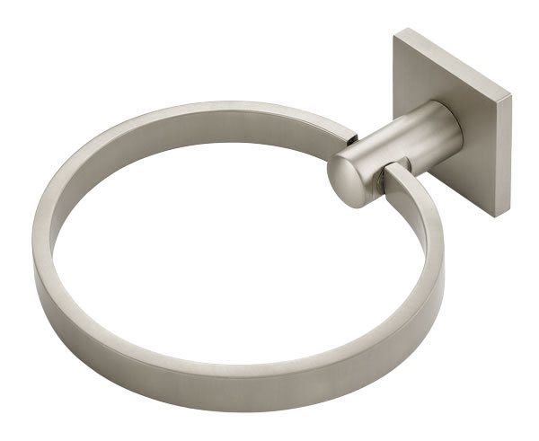 Bath Accessories |  Modern Brass Towel Ring – Square Rosette Bath Bath Accessories