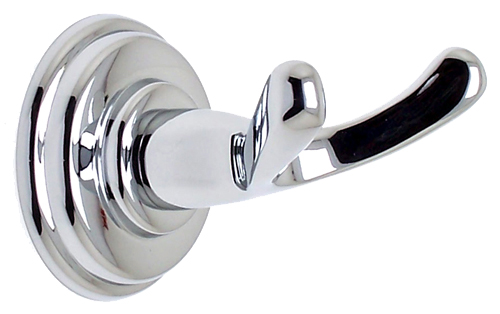 Bath Accessories |  Simple Serenity 2-3/8″ (60mm) Double Robe Hook (Polished Chrome) Bath Bath Accessories