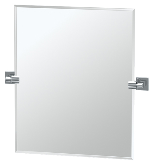 Bath Mirrors & Accessories |  19-1/2″ (495mm) x 24″ (610mm) Rectangle Beveled Mirror (Polished Chrome) Bath Bath Mirrors & Accessories