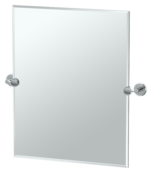 Bath Mirrors & Accessories |  19-1/2″ (495mm) x 24″ (610mm) Rectangle Beveled Mirror (Polished Chrome) Bath Bath Mirrors & Accessories