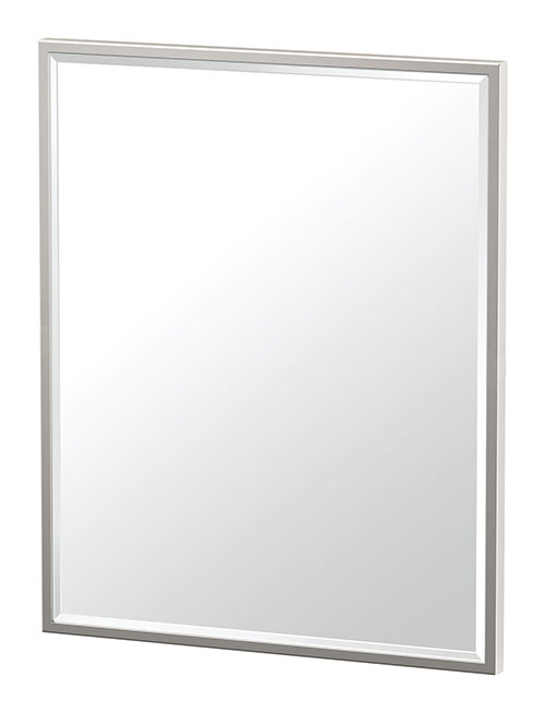 Bath Mirrors & Accessories |  20-1/2″ (521mm) x 25″ (635mm) Small Rectangle Framed Flush Mount Mirror (Satin Nickel) Bath Bath Mirrors & Accessories