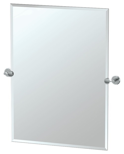 Bath Mirrors & Accessories |  23-1/2″ (597mm) x 31-1/2″ (800mm) Rectangle Beveled Mirror (Polished Chrome) Bath Bath Mirrors & Accessories