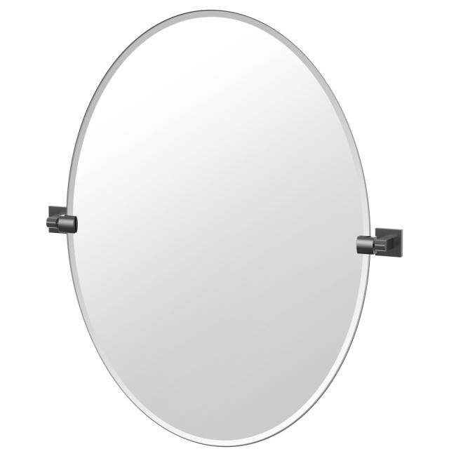 Bath Mirrors & Accessories |  24″ (610mm) x 32″ (813mm) Large Oval Beveled Mirror (Matte Black) Bath Bath Mirrors & Accessories