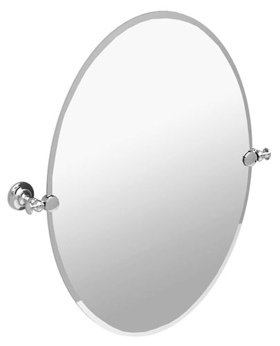 Bath Mirrors & Accessories |  24″ (610mm) x 32″ (813mm) Large Oval Beveled Mirror (Polished Nickel) Bath Bath Mirrors & Accessories