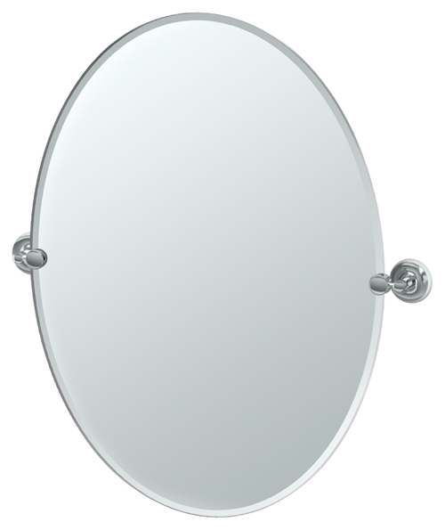 Bath Mirrors & Accessories |  24″ (610mm) x 32″ (813mm) Oval Beveled Mirror (Polished Chrome) Bath Bath Mirrors & Accessories