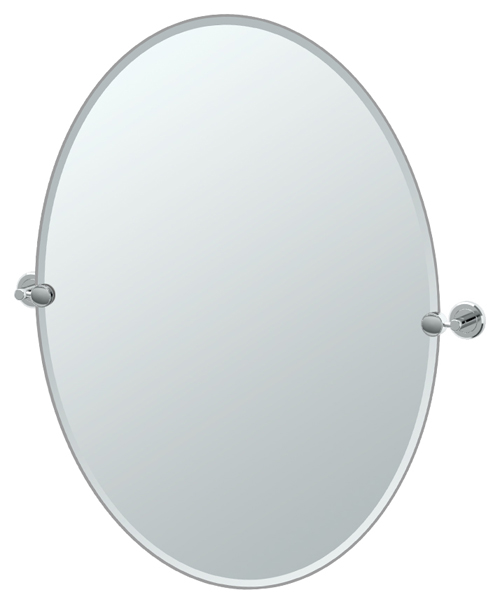 Bath Mirrors & Accessories |  24″ (610mm) x 32″ (813mm) Oval Beveled Mirror (Polished Chrome) Bath Bath Mirrors & Accessories