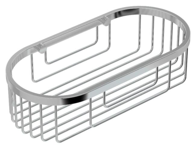 Bath & Shower Baskets |  10″ (254mm) Oval Shower Basket (Chrome) Bath Bath & Shower Baskets