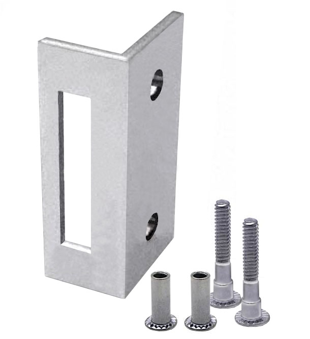 Commercial Toilet Partition Hardware |  Inswing Keeper w/Screw Pack- EACH (Polished Chrome) Bath Commercial Toilet Partition Hardware