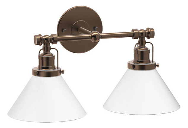 Lighting Sconces |  Cafe Double Light Sconce (Bronze) Bath Lighting Sconces