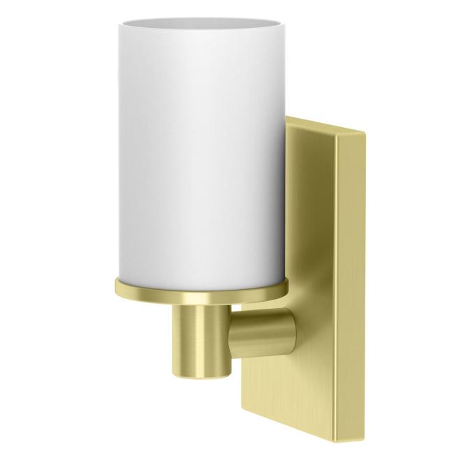 Lighting Sconces |  Modern Farmhouse Single Light Sconce (Brushed Brass) Bath Lighting Sconces