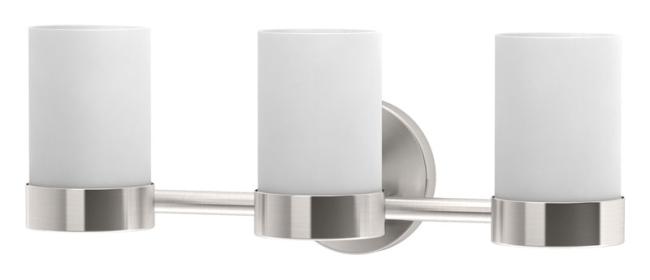 Lighting Sconces |  Triple Light Sconce (Satin Nickel) Bath Lighting Sconces