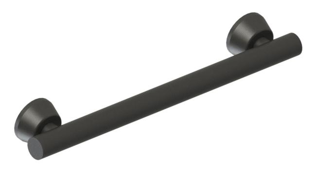 Safety Grab Bars |  12″ (305mm) Linear Grab Bar with Straight Rail Bath Black-Matte/Bronze-Oil Rubbed/Chrome-Polished/Stainless Steel-Brushed