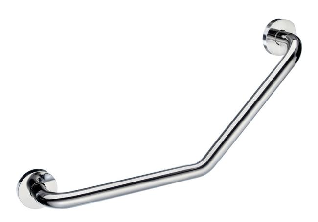 Safety Grab Bars |  Living 19-1/2″ (495mm) Straight Long V-Form Grab Bar (Polished Stainless Steel) Bath Safety Grab Bars