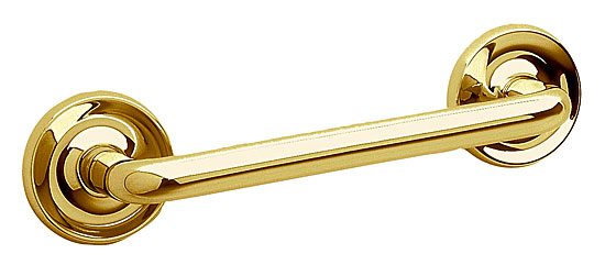 Safety Grab Bars |  Villa 10-1/2″ (267mm) Grab Bar (Polished Brass) Bath Safety Grab Bars