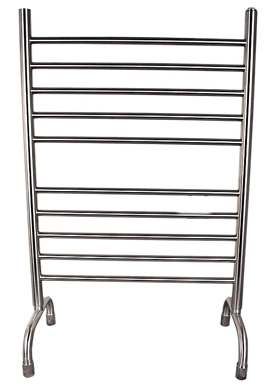 Towel Warmers & Drying Rails |  Freestanding 24″ (610mm) Towel Warmer – (Polished Stainless Steel) Bath Towel Warmers & Drying Rails