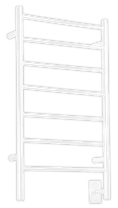 Towel Warmers & Drying Rails |  Model F Straight Drying Rack – 20-1/2″ (521mm)W x 41″ (1041mm)H  – Hardwired (White) Bath Towel Warmers & Drying Rails