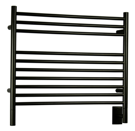 Towel Warmers & Drying Rails |  Model K Straight Towel Warmer – 29-1/2″ (749mm)W x 27″ (686mm)H  – Hardwired (Matte Black) Bath Towel Warmers & Drying Rails