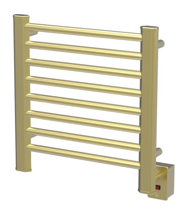 Towel Warmers & Drying Rails |  Towel Warmer – 21-1/2″ (546mm)W x 21-1/2″ (546mm)H  – Hardwired (Satin Brass) Bath Towel Warmers & Drying Rails