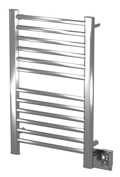 Towel Warmers & Drying Rails |  Towel Warmer – 21-1/2″ (546mm)W x 33-1/2″ (851mm)H  – Hardwired (Brushed Stainless Steel) Bath Towel Warmers & Drying Rails