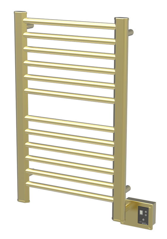 Towel Warmers & Drying Rails |  Towel Warmer – 21-1/2″ (546mm)W x 33-1/2″ (851mm)H  – Hardwired (Satin Brass) Bath Towel Warmers & Drying Rails