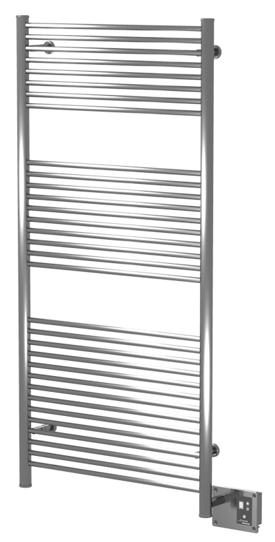 Towel Warmers & Drying Rails |  Towel Warmer – 27-1/2″ (699mm)W x 56-3/8″ (1432mm)H – Hardwired (Brushed Stainless Steel) Bath Towel Warmers & Drying Rails