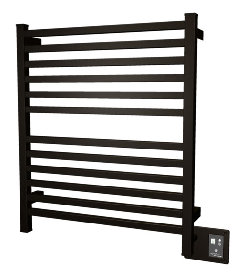 Towel Warmers & Drying Rails |  Towel Warmer – 28-3/8″ (721mm)W x 33-1/4″ (845mm)H  – Hardwired (Matte Black) Bath Towel Warmers & Drying Rails