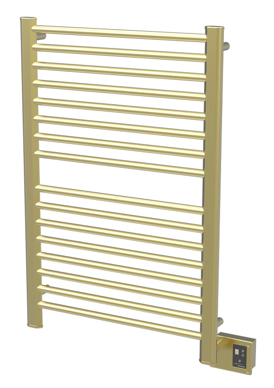 Towel Warmers & Drying Rails |  Towel Warmer – 29-1/4″ (743mm)W x 42-3/4″ (1086mm)H  – Hardwired (Satin Brass) Bath Towel Warmers & Drying Rails