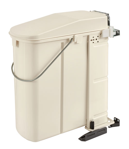 Vanity Organizers |  20 Liter Pivot-Out Waste Container – White Bath Vanity Organizers