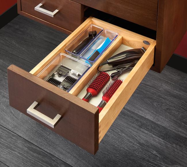 Vanity Organizers |  Vanity Single Drawer Systems for Frameless Cabinets Bath Vanity Organizers