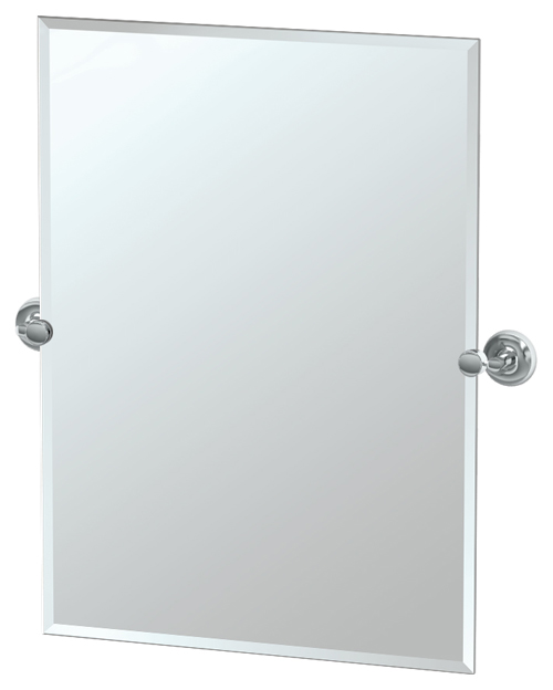 Bath Accessories |  23-1/2″ (597mm) x 31-1/2″ (800mm) Rectangle Beveled Mirror (Polished Chrome) Bath Bath Accessories