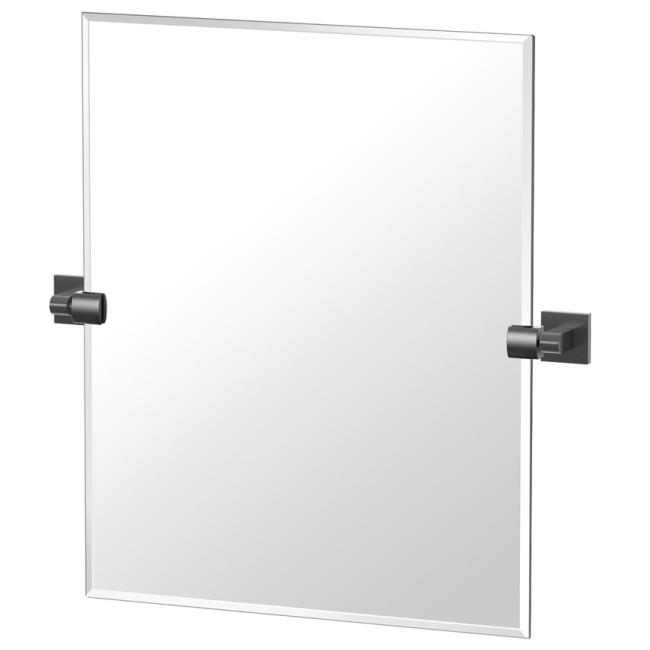 Bath Mirrors & Accessories |  19-1/2″ (495mm) x 24″ (610mm) Rectangle Beveled Mirror (Matte Black) Bath Bath Mirrors & Accessories