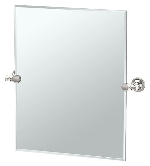 Bath Mirrors & Accessories |  19-1/2″ (495mm) x 24″ (610mm) Rectangle Beveled Mirror (Polished Nickel) Bath Bath Mirrors & Accessories