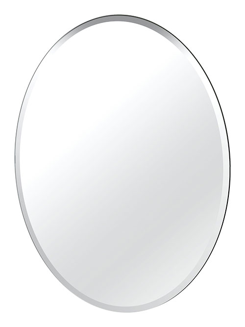 Bath Mirrors & Accessories |  24″ (610mm) x 32″ (813mm) Oval Flush Mount Mirror Bath Bath Mirrors & Accessories