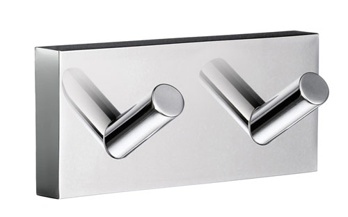 Bath Accessories |  House Double Hook (Polished Chrome) Bath Bath Accessories