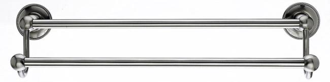 Bath Accessories |  Beaded Bath 30″ (762mm) Center-to-Center Double Towel Bar (Brushed Satin Nickel) Bath Bath Accessories