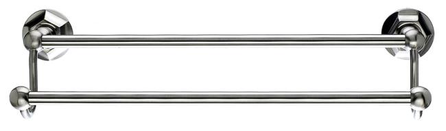 Bath Accessories |  Hex Bath 24″ (610mm) Center-to-Center Double Towel Bar (Brushed Satin Nickel) Bath Bath Accessories